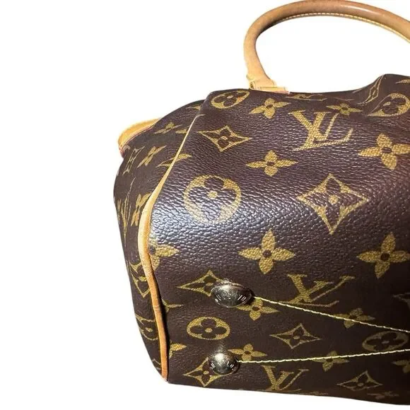 Louis Vuitton Brown LV Monogram Coated Canvas Tivoli PM Bag Auth - Picture 7 of 16